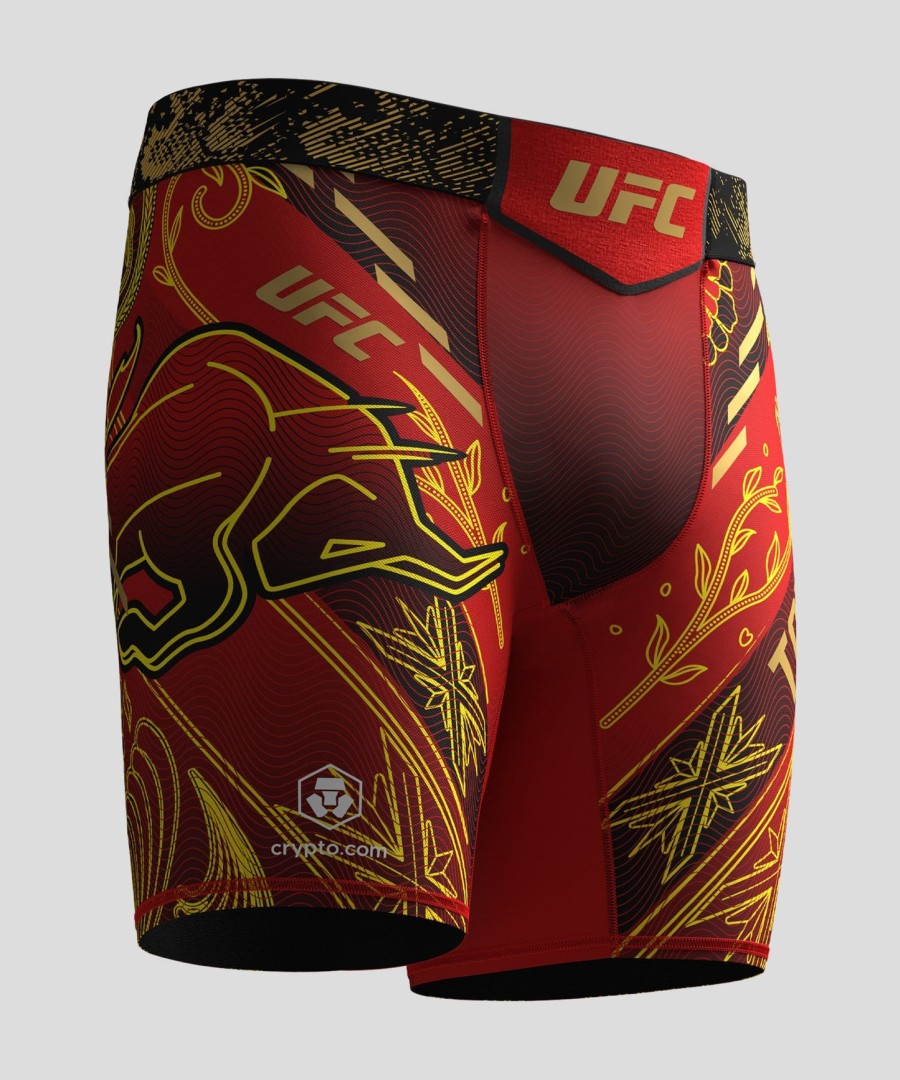 męskie ufc unrivaled autorstwa venum red ilia topuria vale tudo short