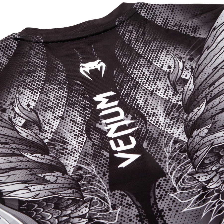 rashguard venum phoenix – długie rękawy – czarno-biały – dla kobiet
