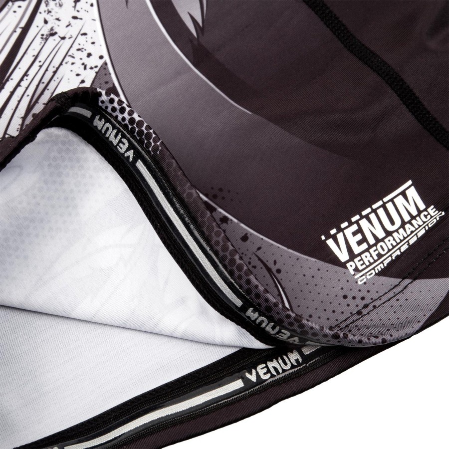rashguard venum phoenix – krótki rękaw – czarno-biały – dla kobiet