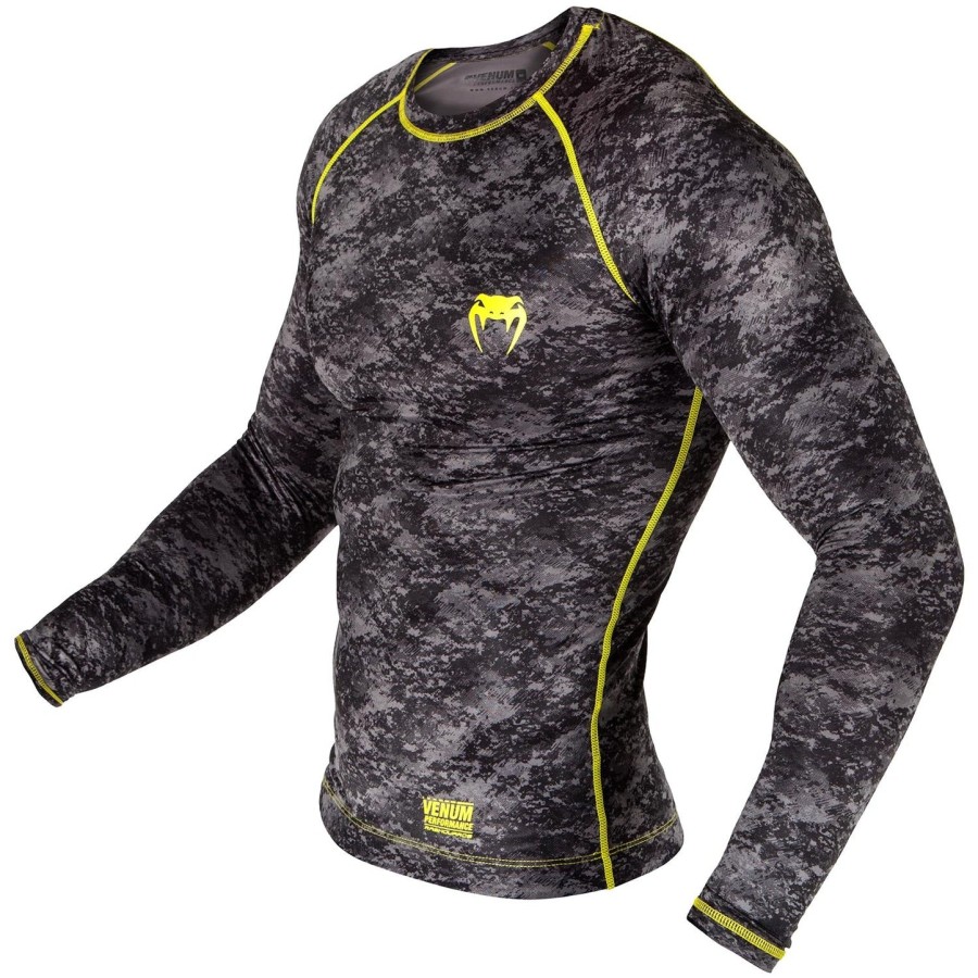 rashguard venum tramo – długie rękawy – czarnyŻółty
