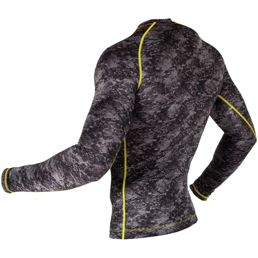 rashguard venum tramo – długie rękawy – czarnyŻółty