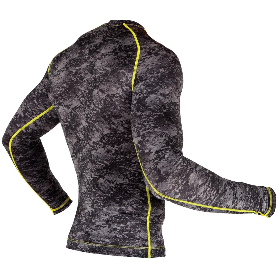 rashguard venum tramo – długie rękawy – czarnyŻółty