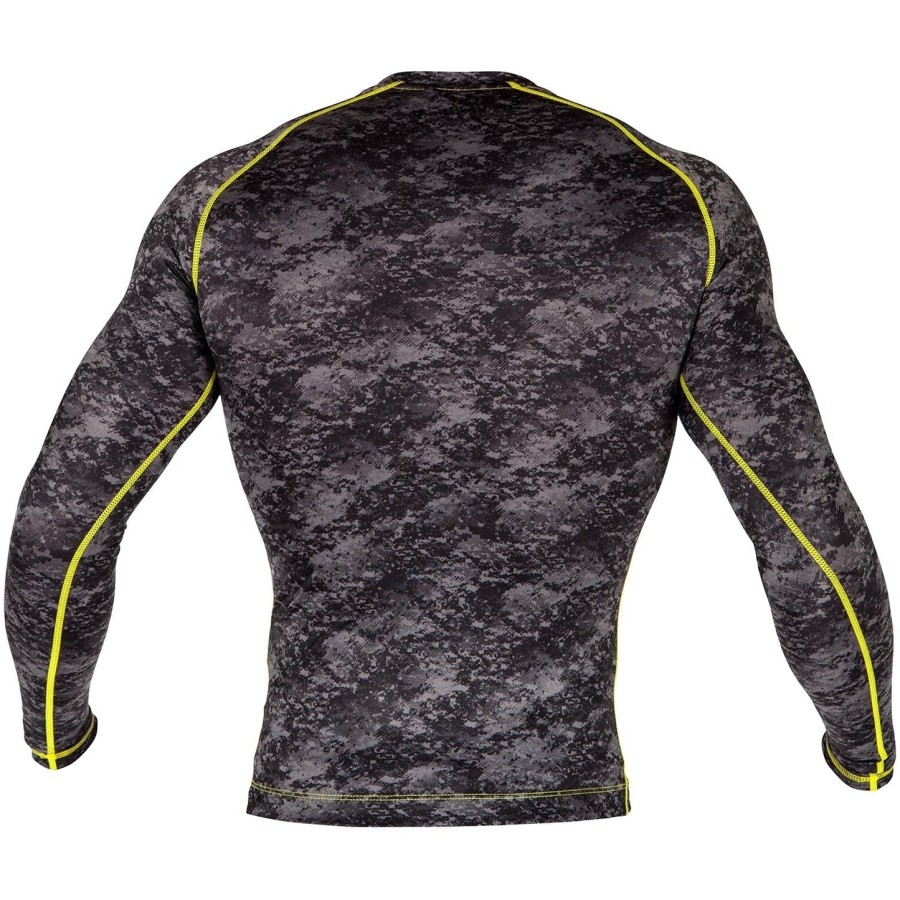 rashguard venum tramo – długie rękawy – czarnyŻółty