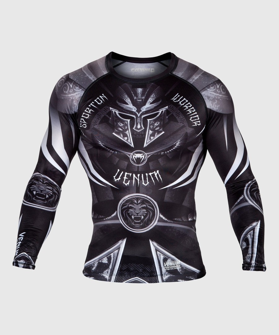 rashguard venum gladiator 3.0 – długie rękawy – czarno-biały