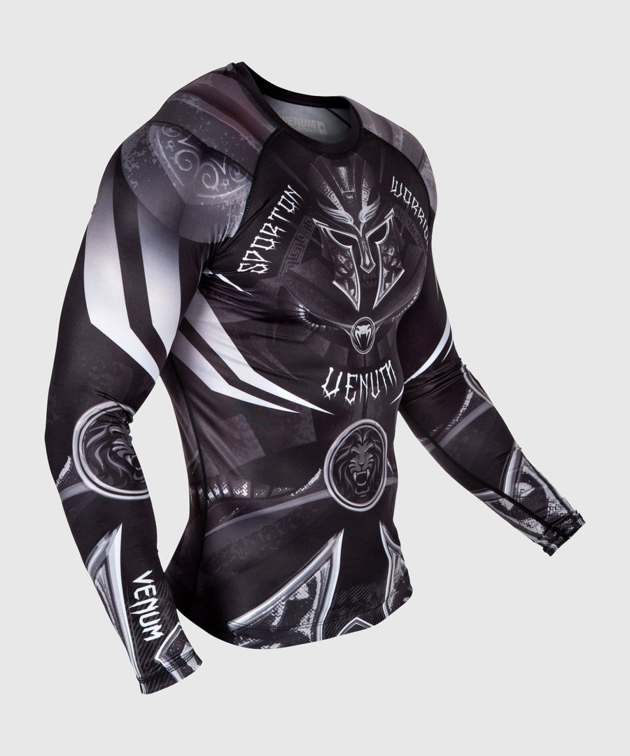 rashguard venum gladiator 3.0 – długie rękawy – czarno-biały
