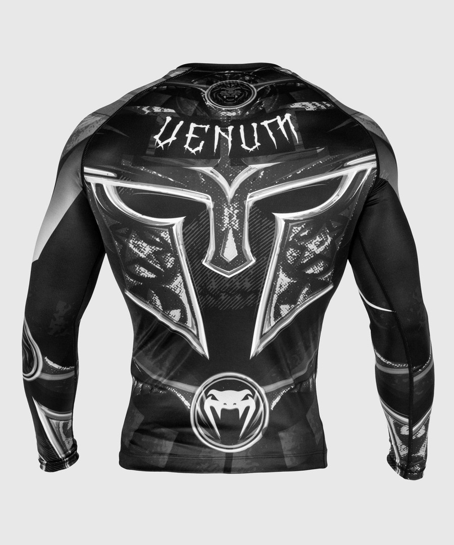 rashguard venum gladiator 3.0 – długie rękawy – czarno-biały