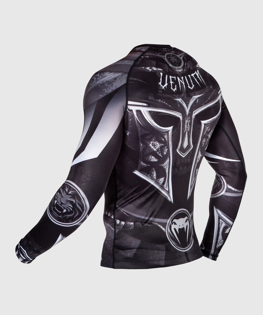 rashguard venum gladiator 3.0 – długie rękawy – czarno-biały