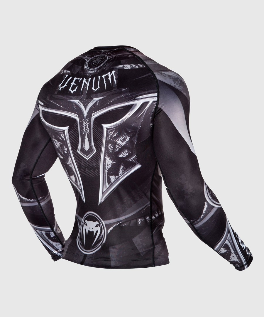 rashguard venum gladiator 3.0 – długie rękawy – czarno-biały