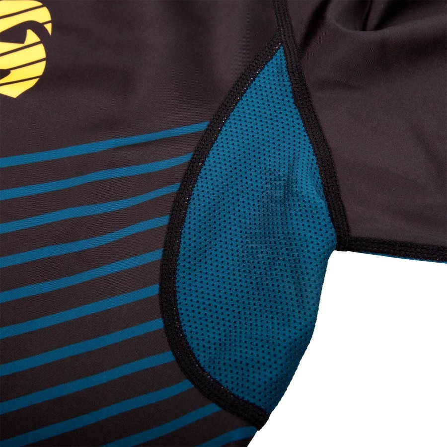 rashguard venum plasma – krótki rękaw – czarno-żółty