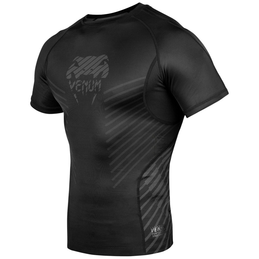 rashguard venum plasma – krótki rękaw – czarnyczarny