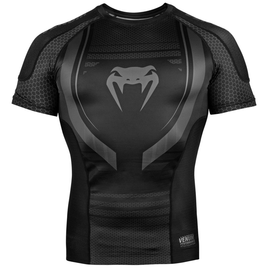 rashguard venum technical 2.0 – krótki rękaw – czarnyczarny