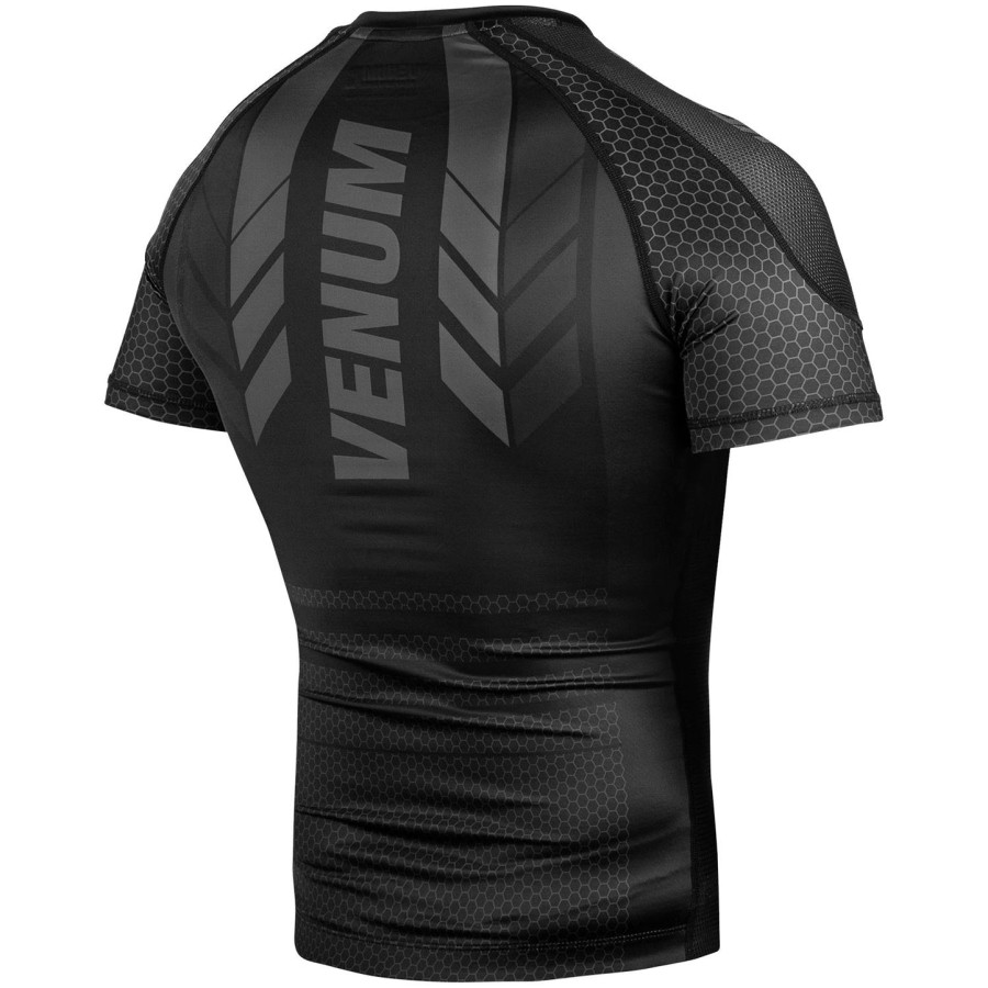 rashguard venum technical 2.0 – krótki rękaw – czarnyczarny