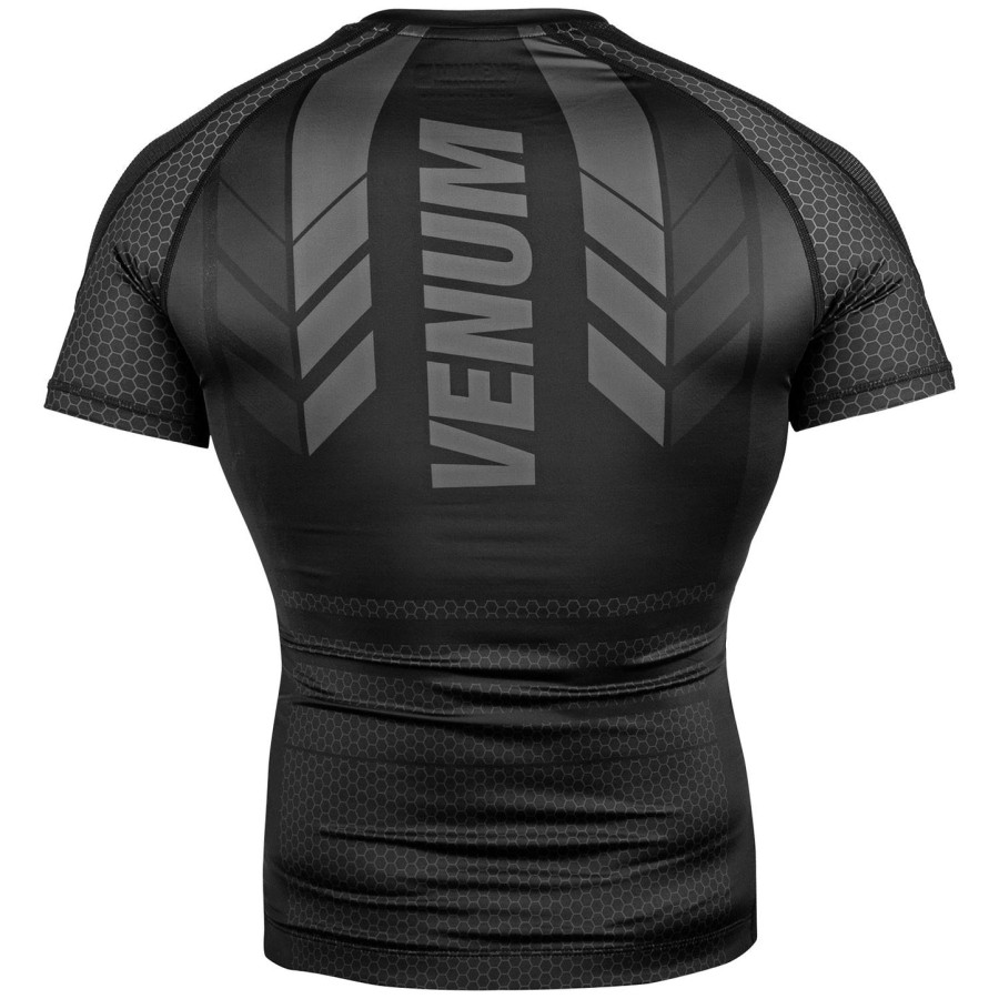 rashguard venum technical 2.0 – krótki rękaw – czarnyczarny
