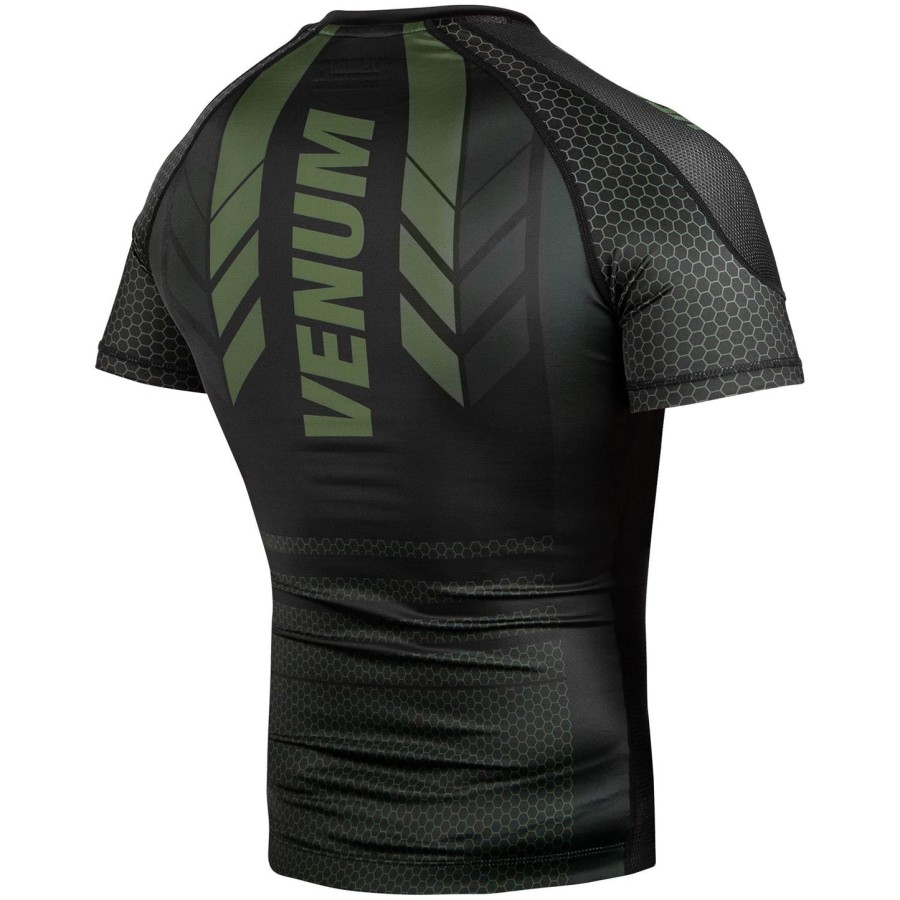 rashguard venum technical 2.0 – krótki rękaw – czarnykhaki – ekskluzywny