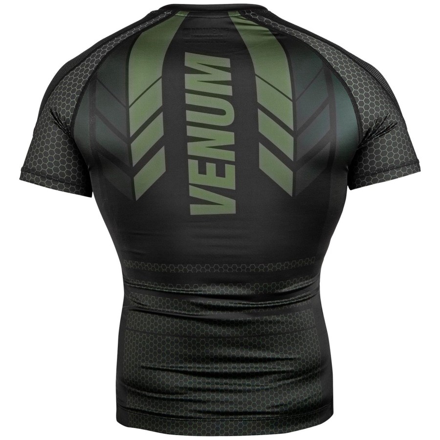 rashguard venum technical 2.0 – krótki rękaw – czarnykhaki – ekskluzywny