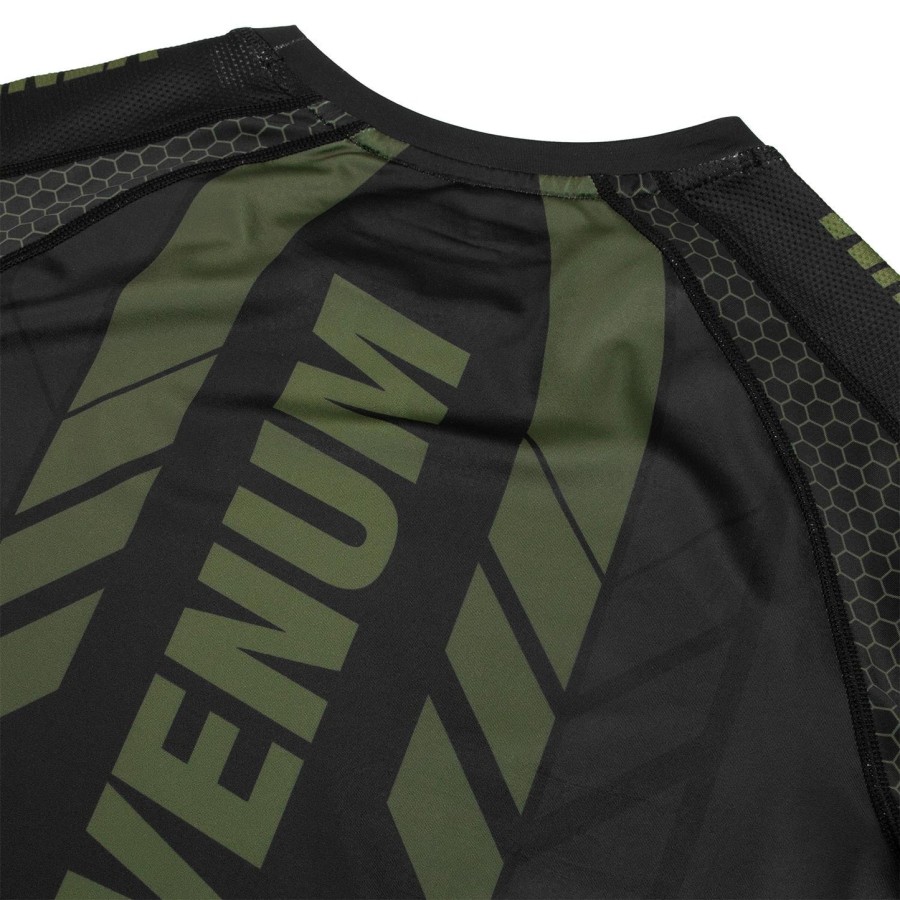 rashguard venum technical 2.0 – krótki rękaw – czarnykhaki – ekskluzywny