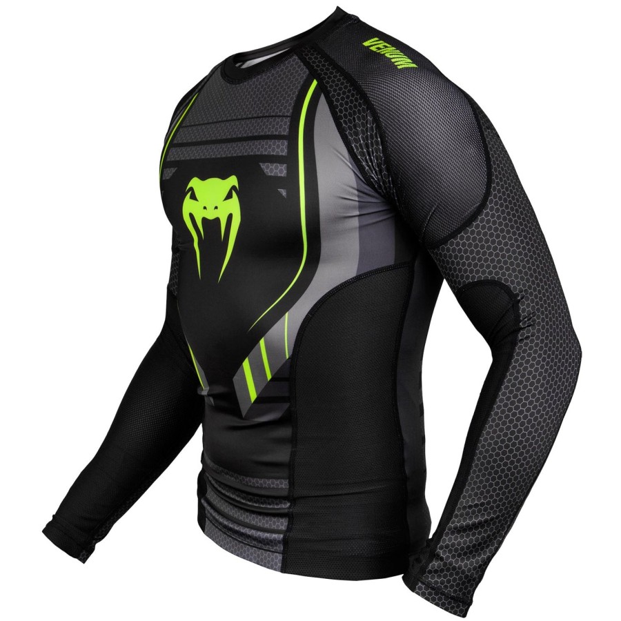 rashguard venum technical 2.0 z długim rękawem – czarno-żółty