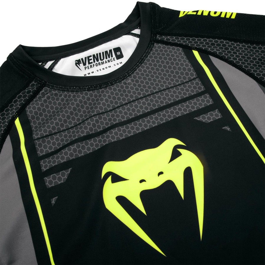 rashguard venum technical 2.0 z długim rękawem – czarno-żółty