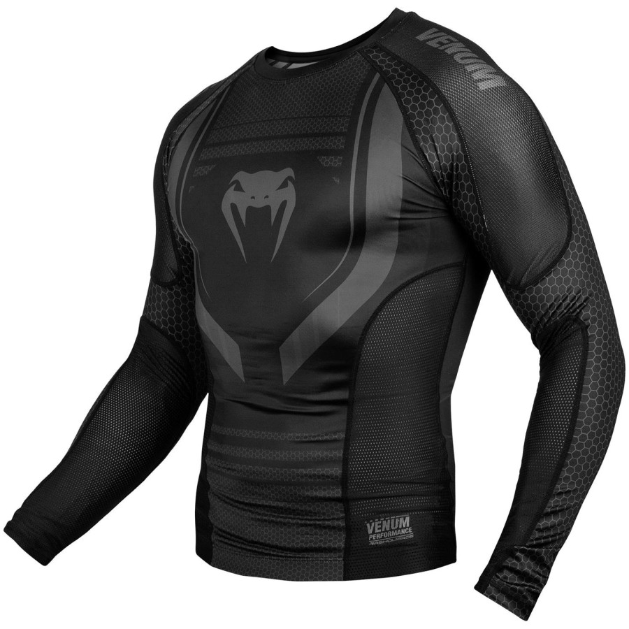 rashguard venum technical 2.0 – długie rękawy – czarnyczarny
