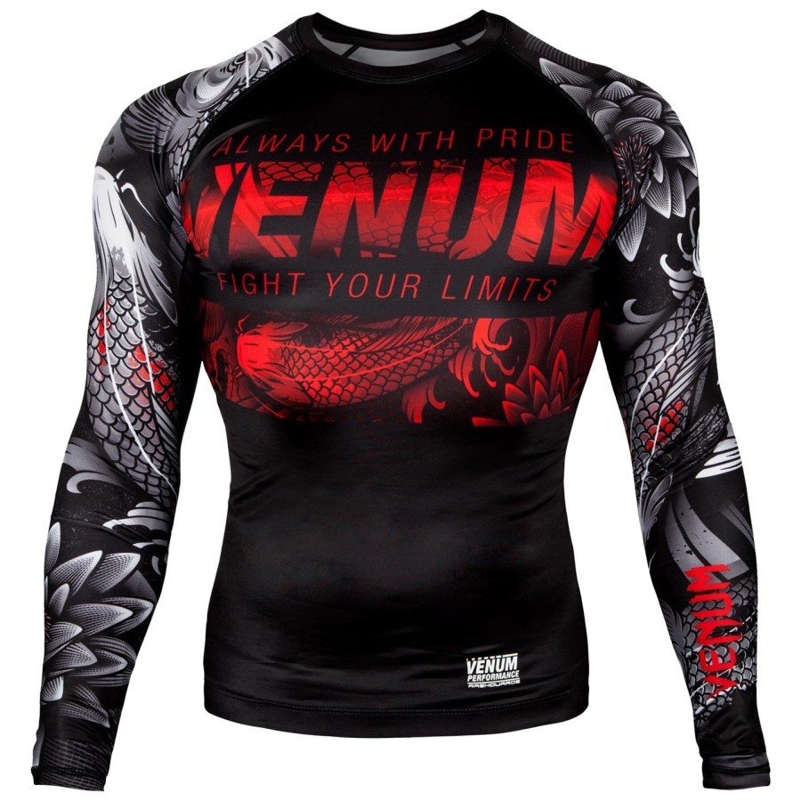 rashguard venum koi 2.0 – długie rękawy – czarno-biały