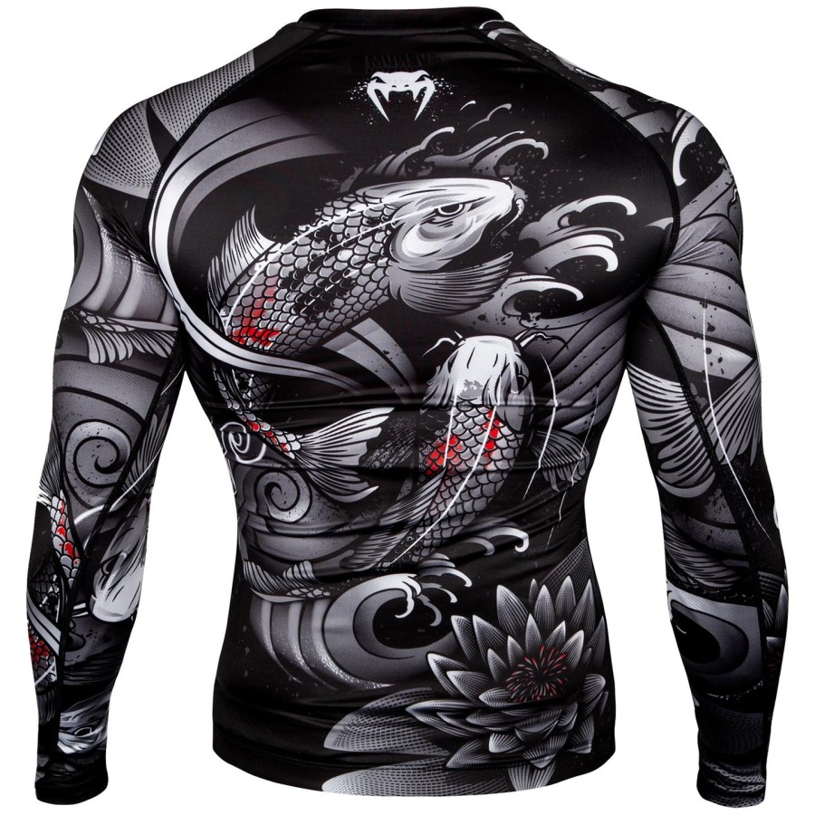 rashguard venum koi 2.0 – długie rękawy – czarno-biały