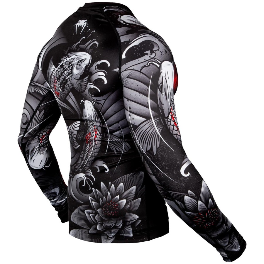 rashguard venum koi 2.0 – długie rękawy – czarno-biały