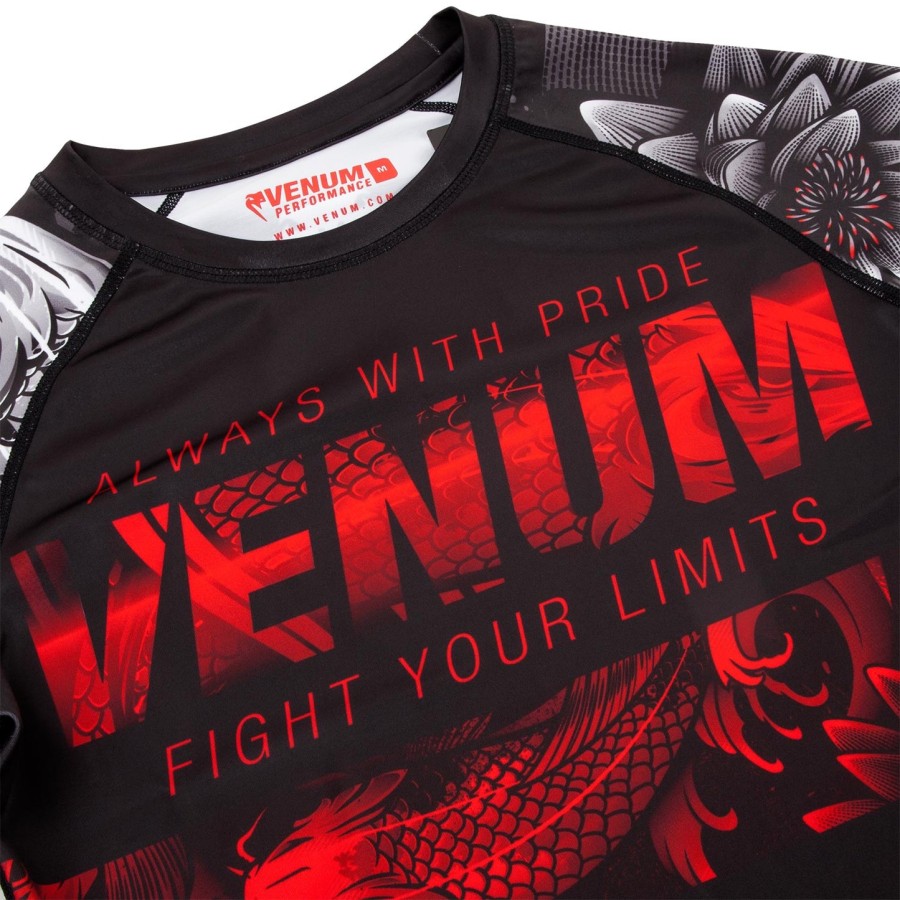rashguard venum koi 2.0 – długie rękawy – czarno-biały