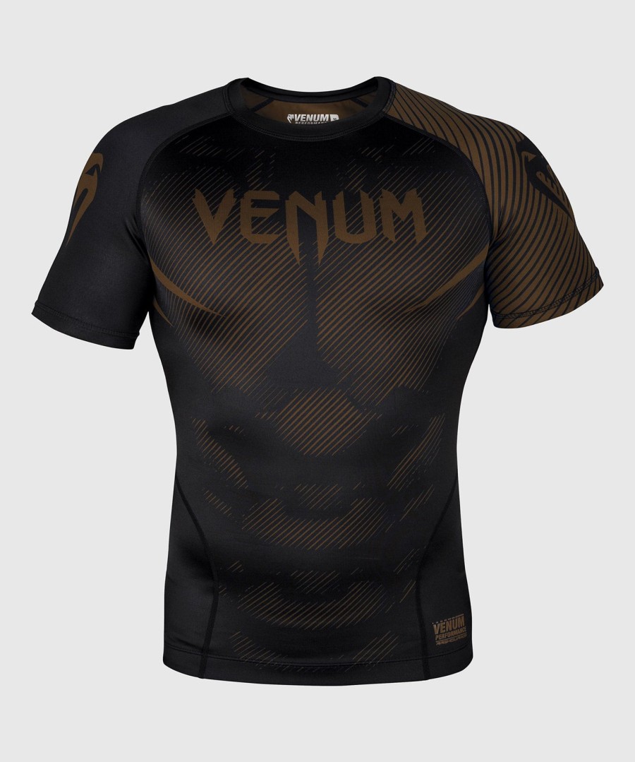 rashguard venum nogi 2.0 – krótki rękaw – czarno-brązowy
