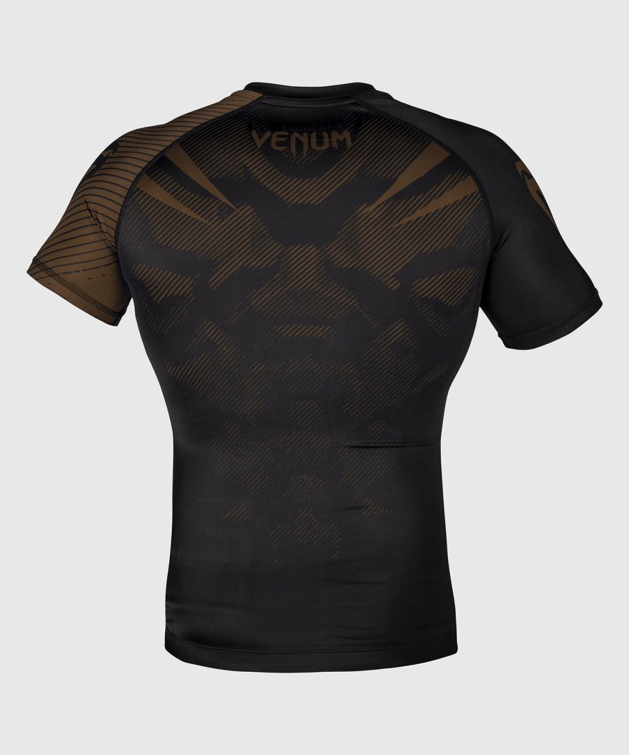 rashguard venum nogi 2.0 – krótki rękaw – czarno-brązowy