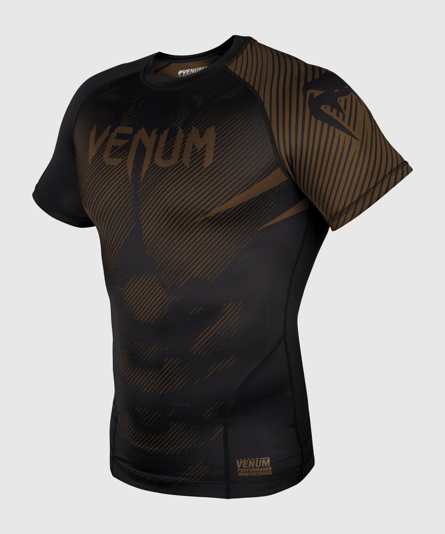 rashguard venum nogi 2.0 – krótki rękaw – czarno-brązowy