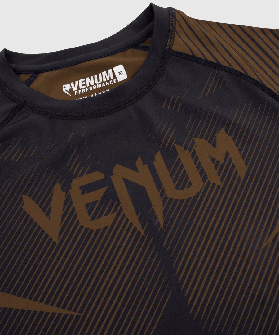 rashguard venum nogi 2.0 – krótki rękaw – czarno-brązowy