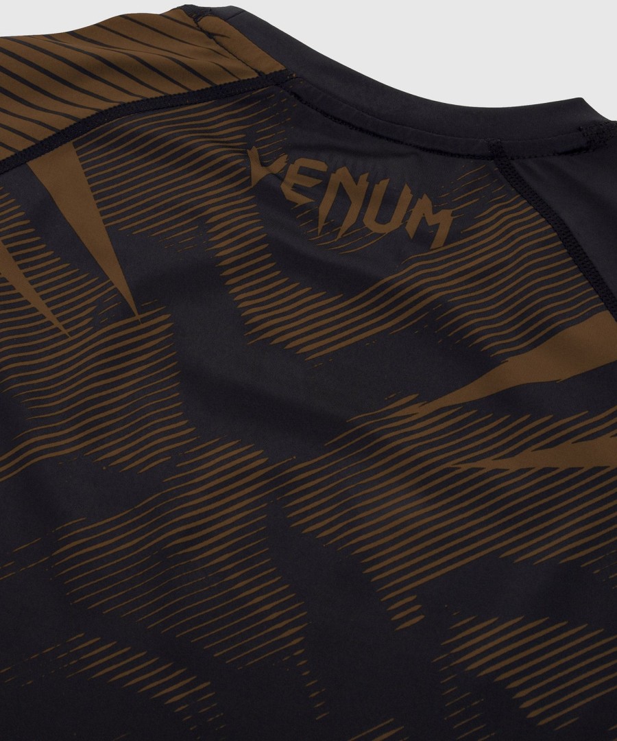 rashguard venum nogi 2.0 – krótki rękaw – czarno-brązowy