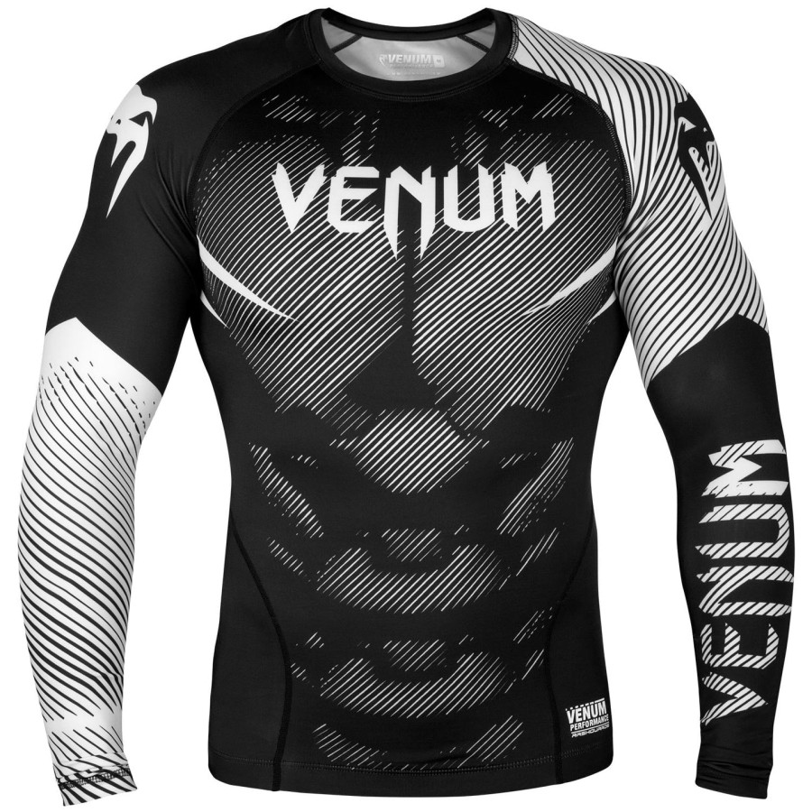 rashguard venum nogi 2.0 – długie rękawy – czarno-biały
