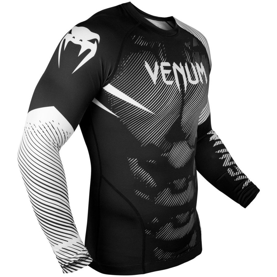 rashguard venum nogi 2.0 – długie rękawy – czarno-biały