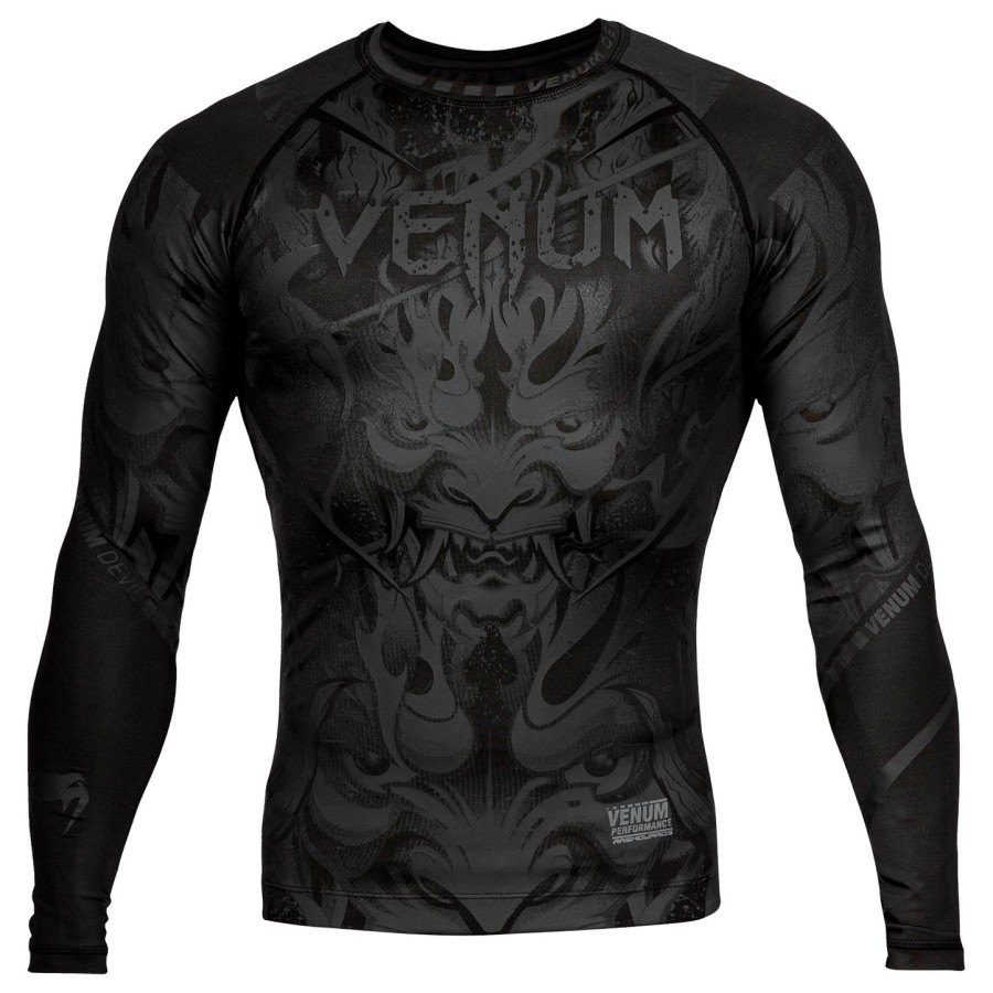 rashguard venum devil – długie rękawy – czarnyczarny
