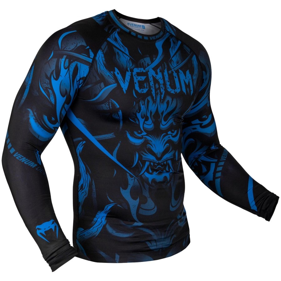 rashguard venum devil – długie rękawy – granatowyczarny