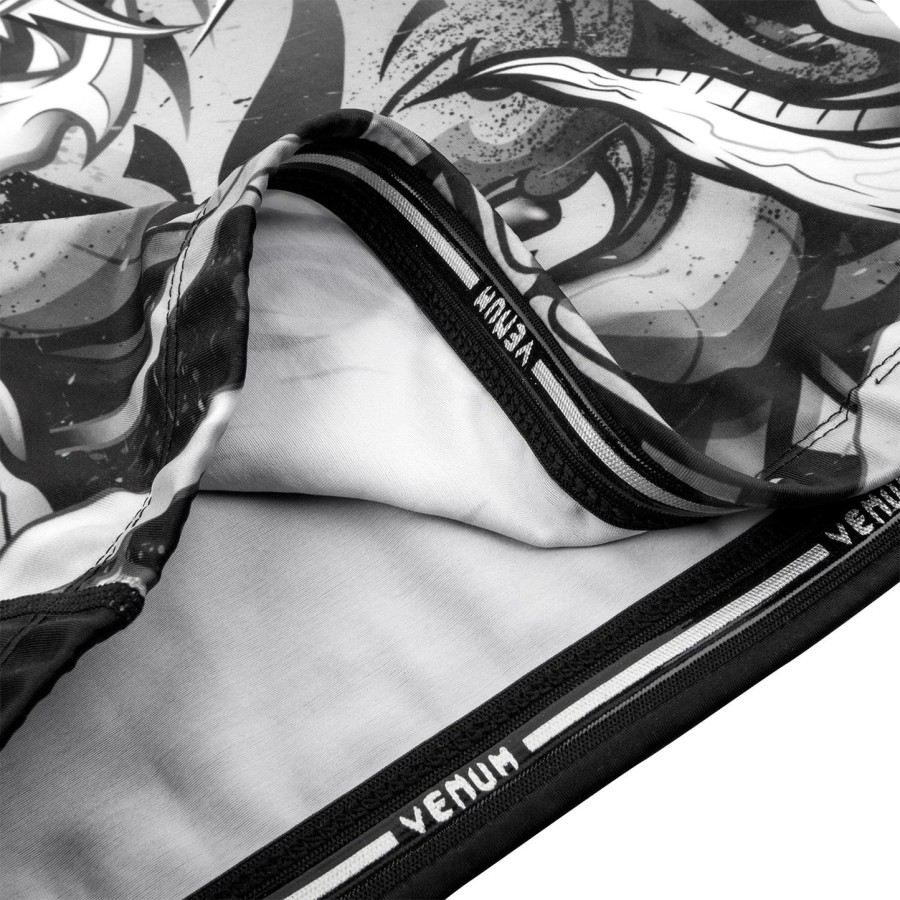 rashguard venum devil – długie rękawy – białyczarny