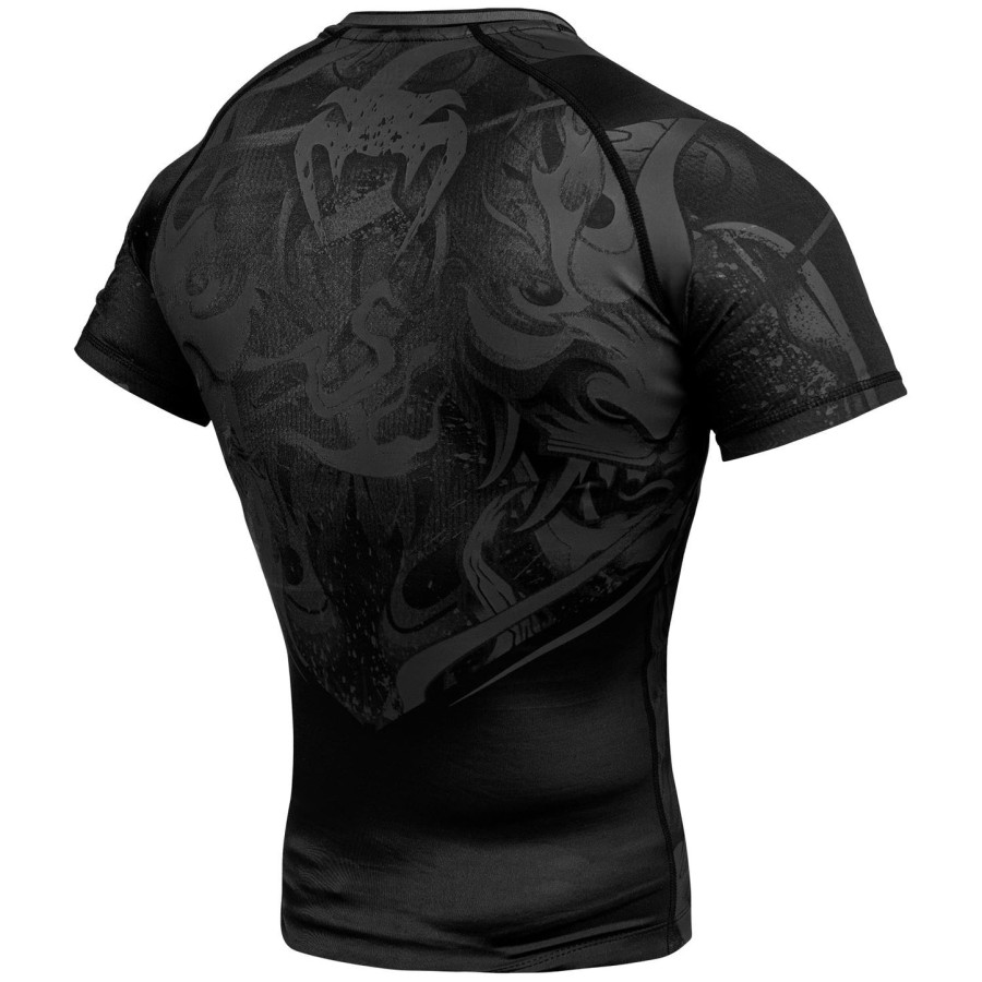 rashguard venum devil – krótki rękaw – czarnyczarny