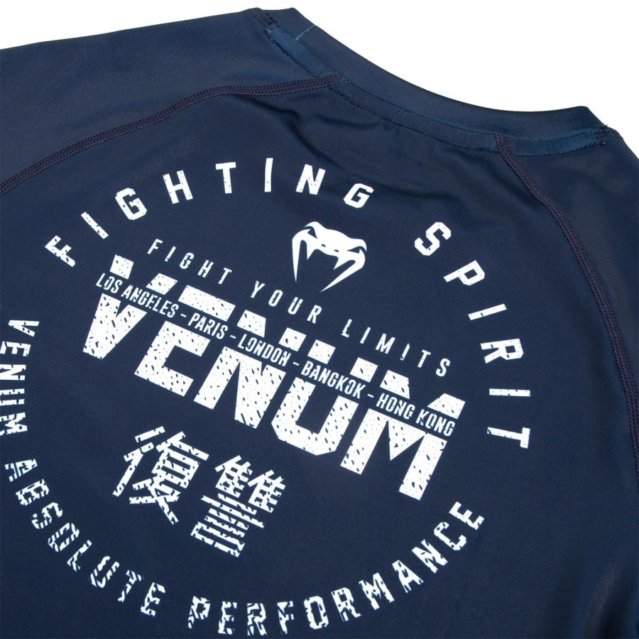 rashguard venum signature – długie rękawy – granatowybiały