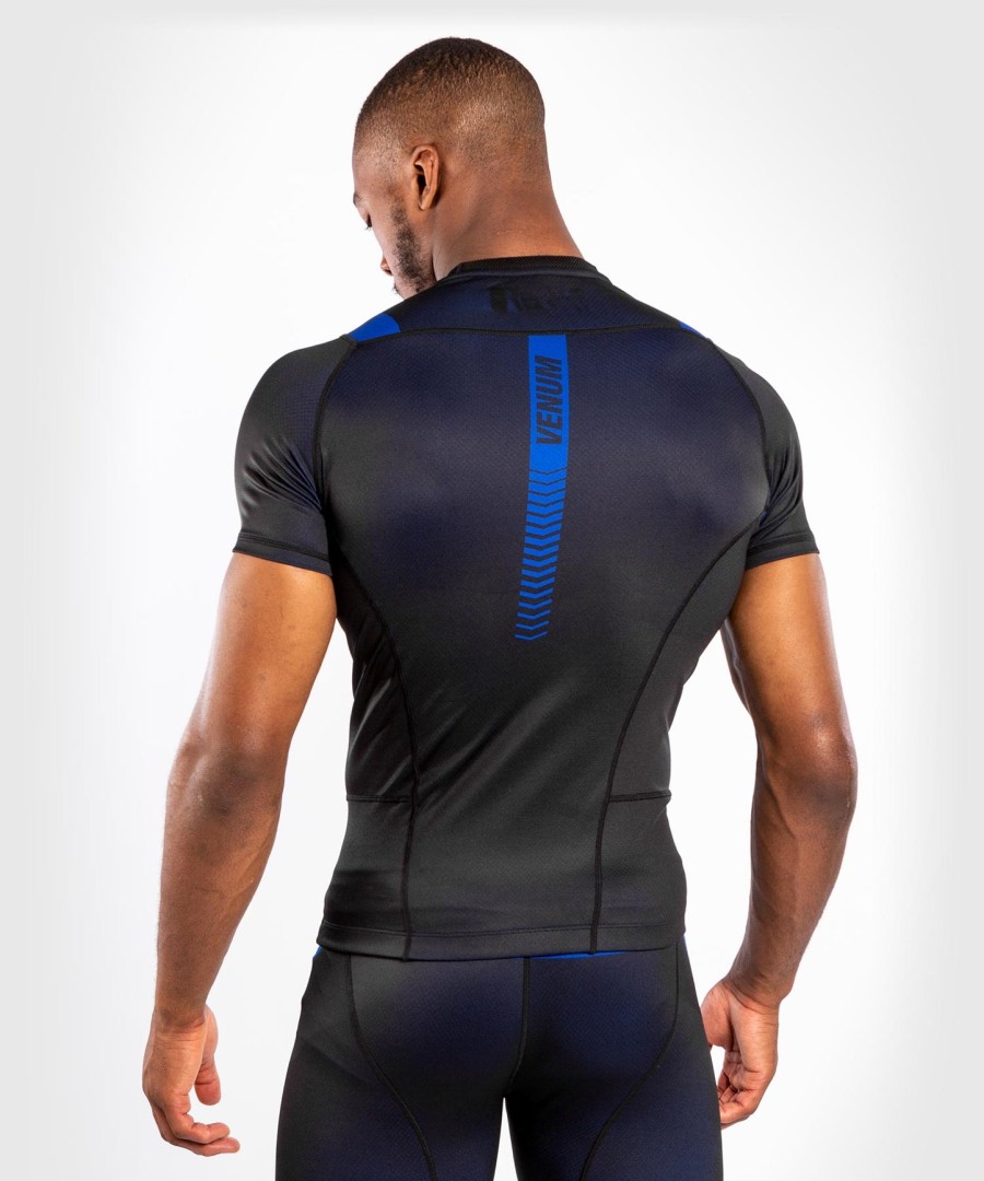 rashguard venum nogi 3.0 – krótki rękaw – czarno-niebieski
