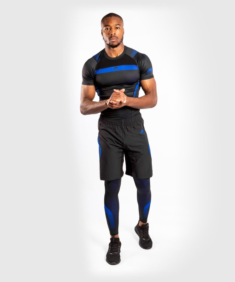 rashguard venum nogi 3.0 – krótki rękaw – czarno-niebieski