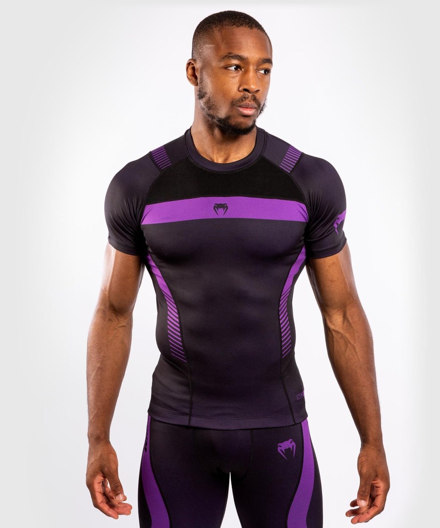 rashguard venum nogi 3.0 – krótki rękaw – czarno-fioletowy