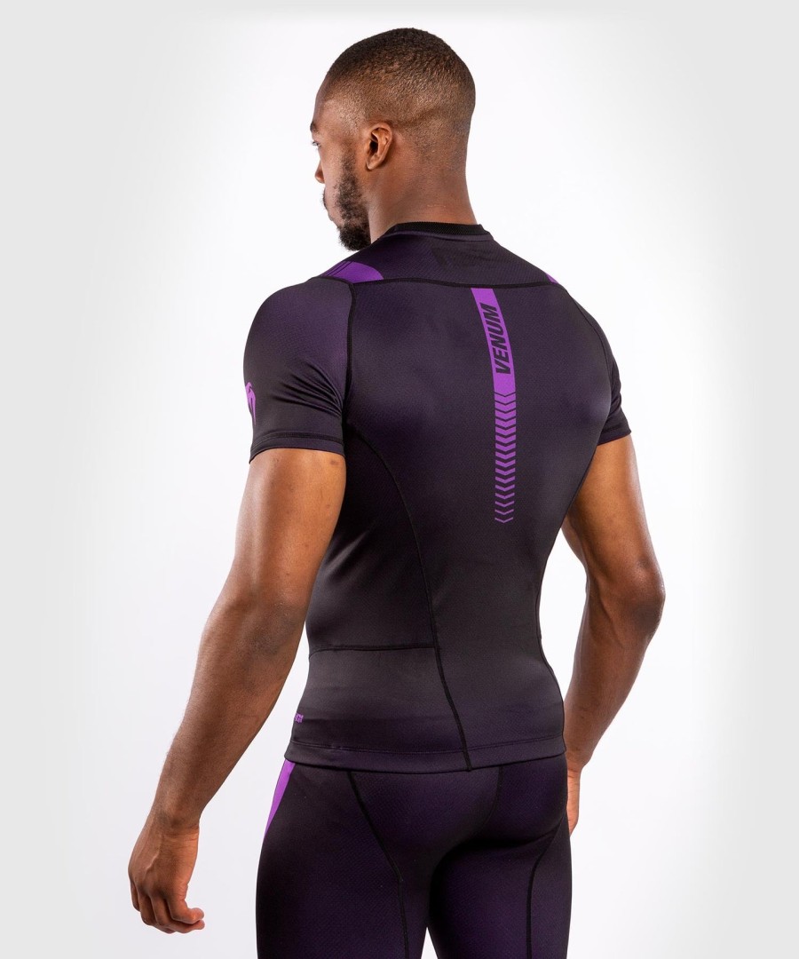 rashguard venum nogi 3.0 – krótki rękaw – czarno-fioletowy