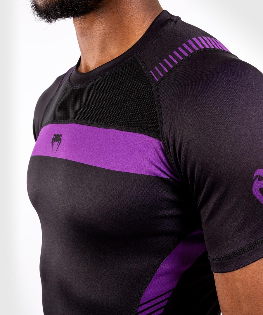 rashguard venum nogi 3.0 – krótki rękaw – czarno-fioletowy