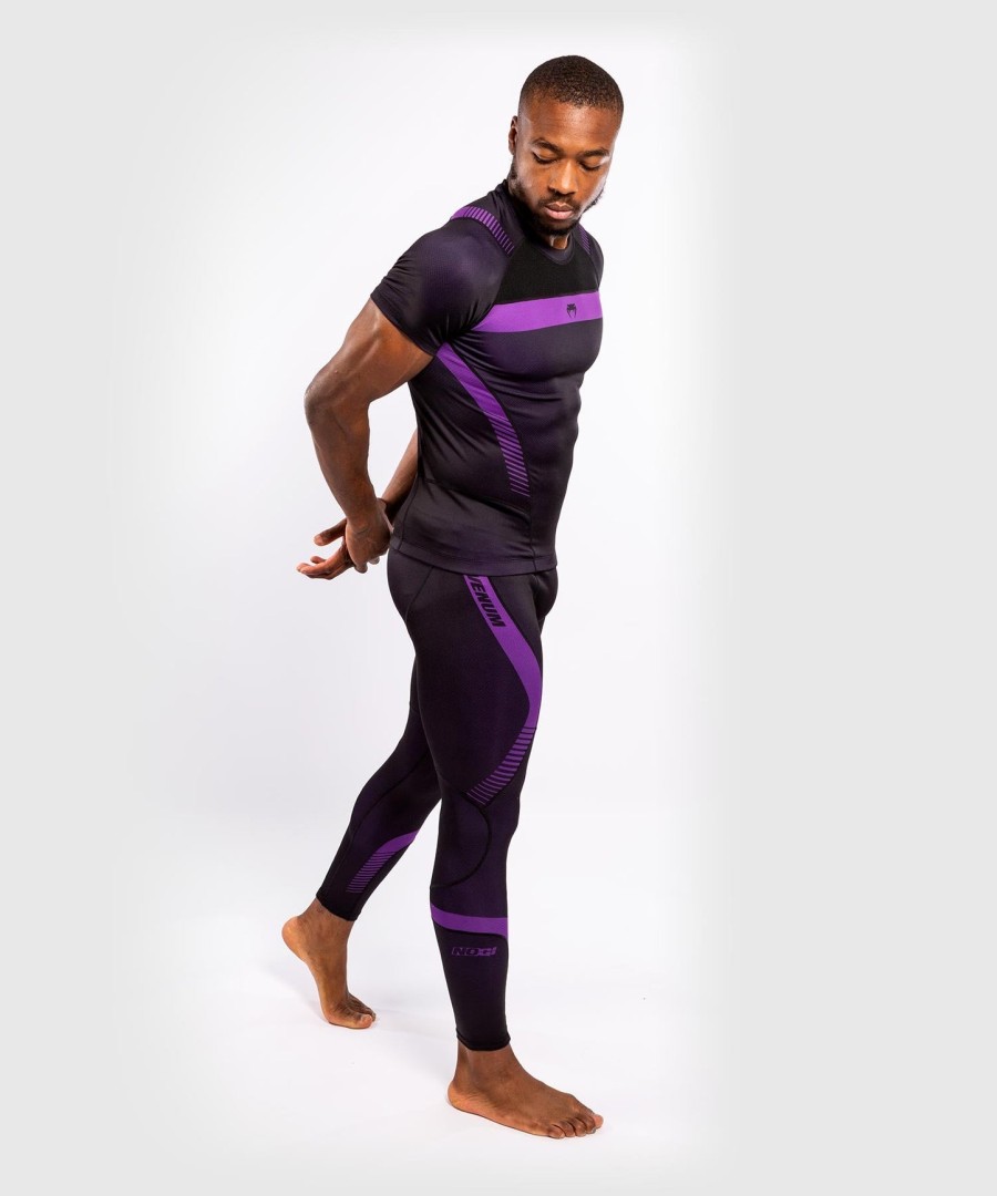 rashguard venum nogi 3.0 – krótki rękaw – czarno-fioletowy