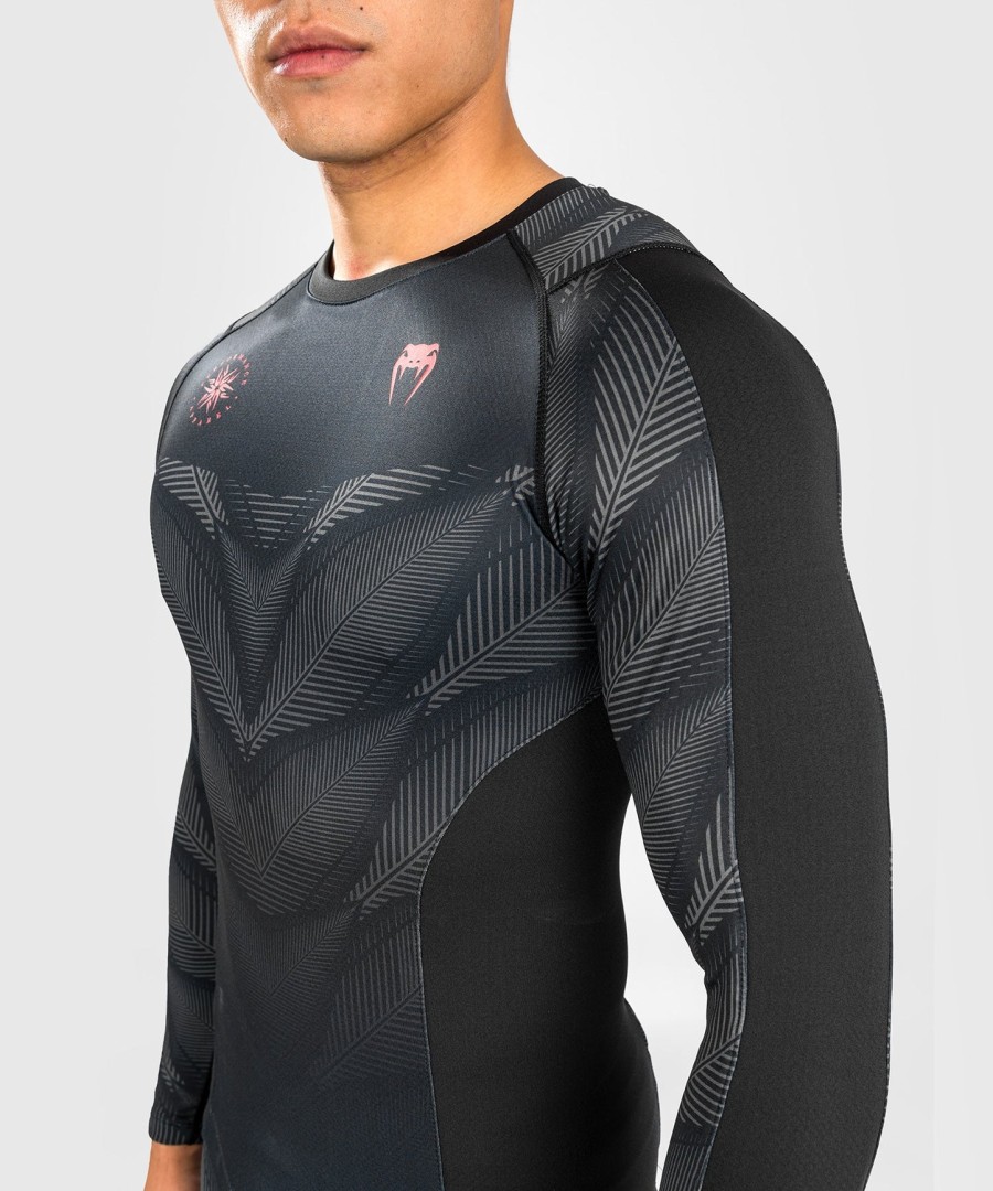 rashguard venum phantom z długim rękawem – czarno-czerwony