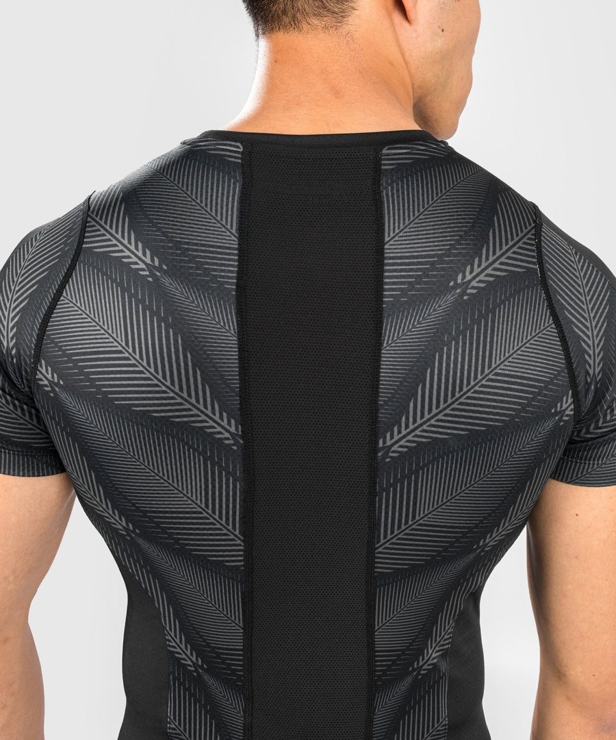 rashguard venum phantom z krótkim rękawem – czarno-czerwony