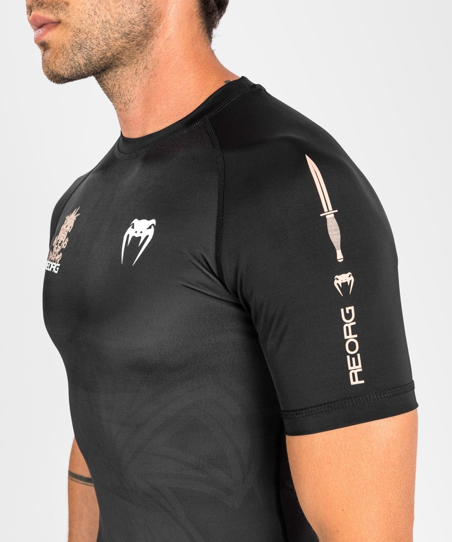 venum reorg rashguard - krótkie rękawy - czarny