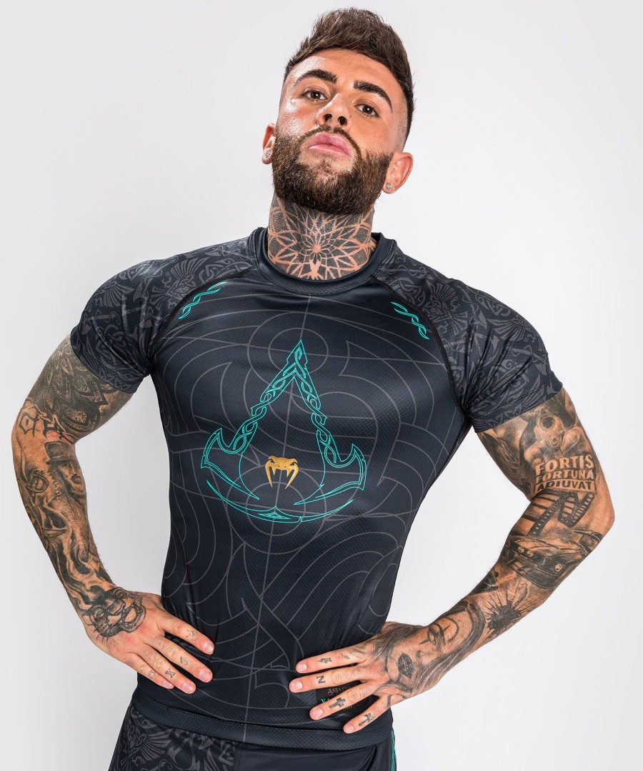 rashguard venum assassin creed reloaded – krótki rękaw – czarny