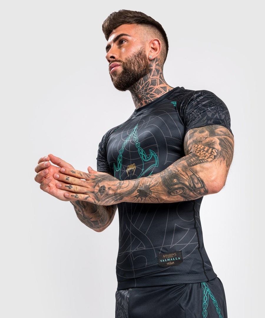 rashguard venum assassin creed reloaded – krótki rękaw – czarny